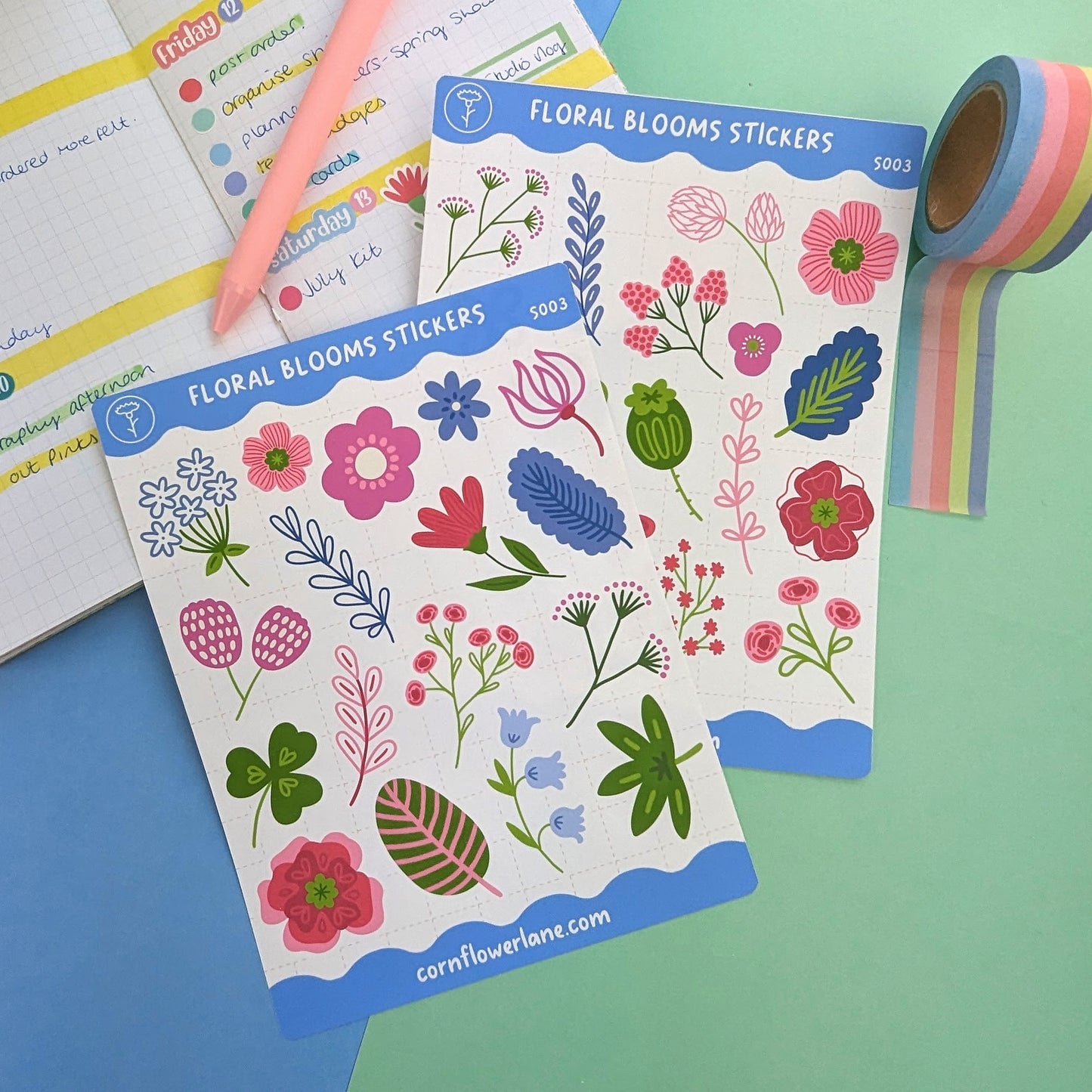 Floral Blooms Sticker Set