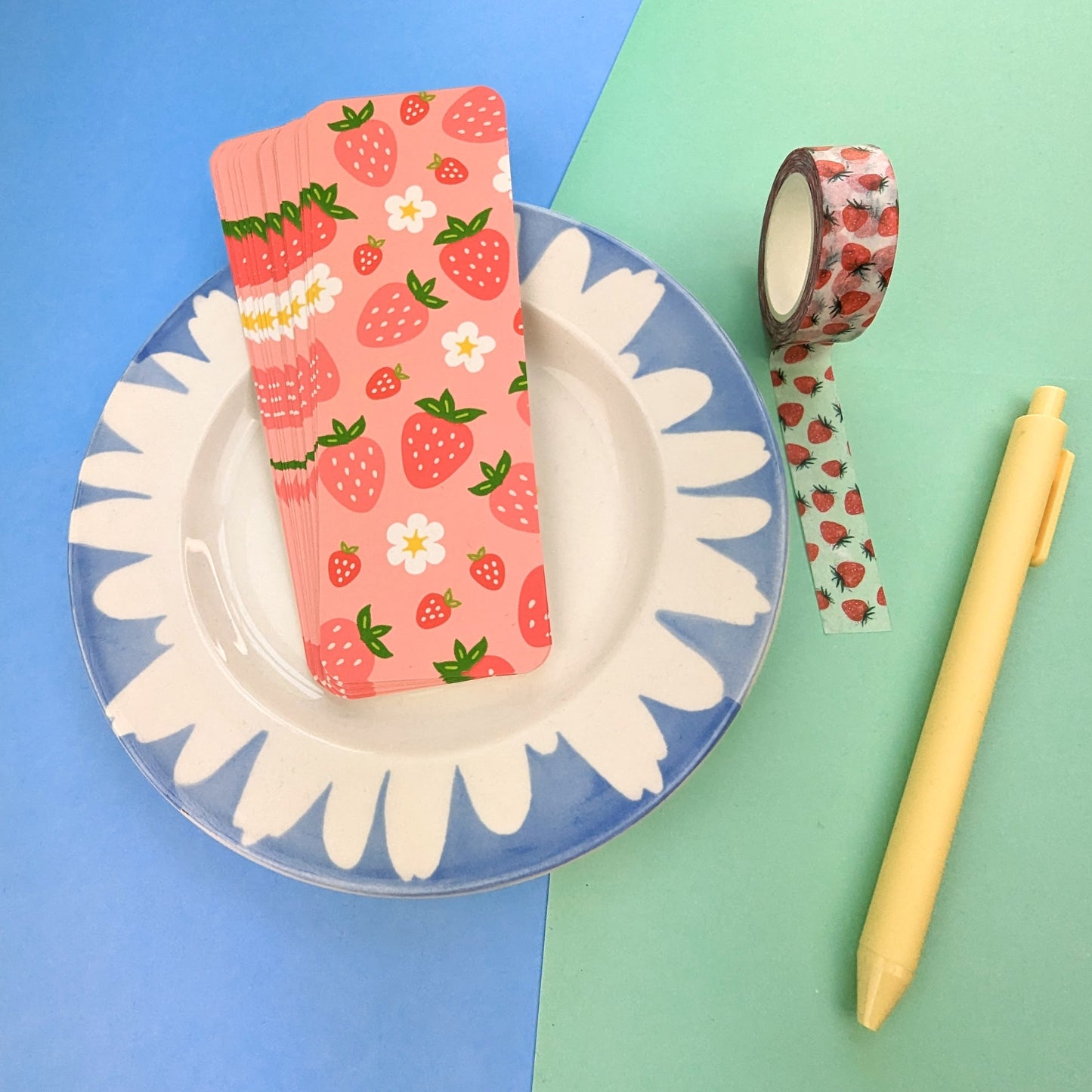 Summer Fruits Bookmark - Strawberries