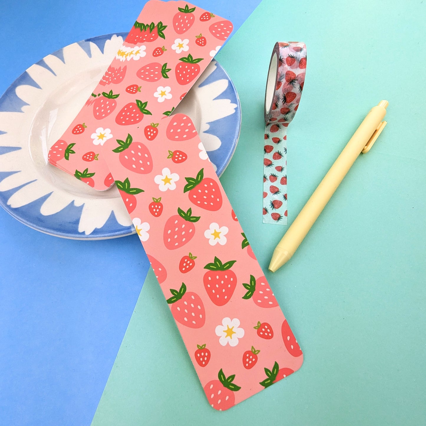 Summer Fruits Bookmark - Strawberries
