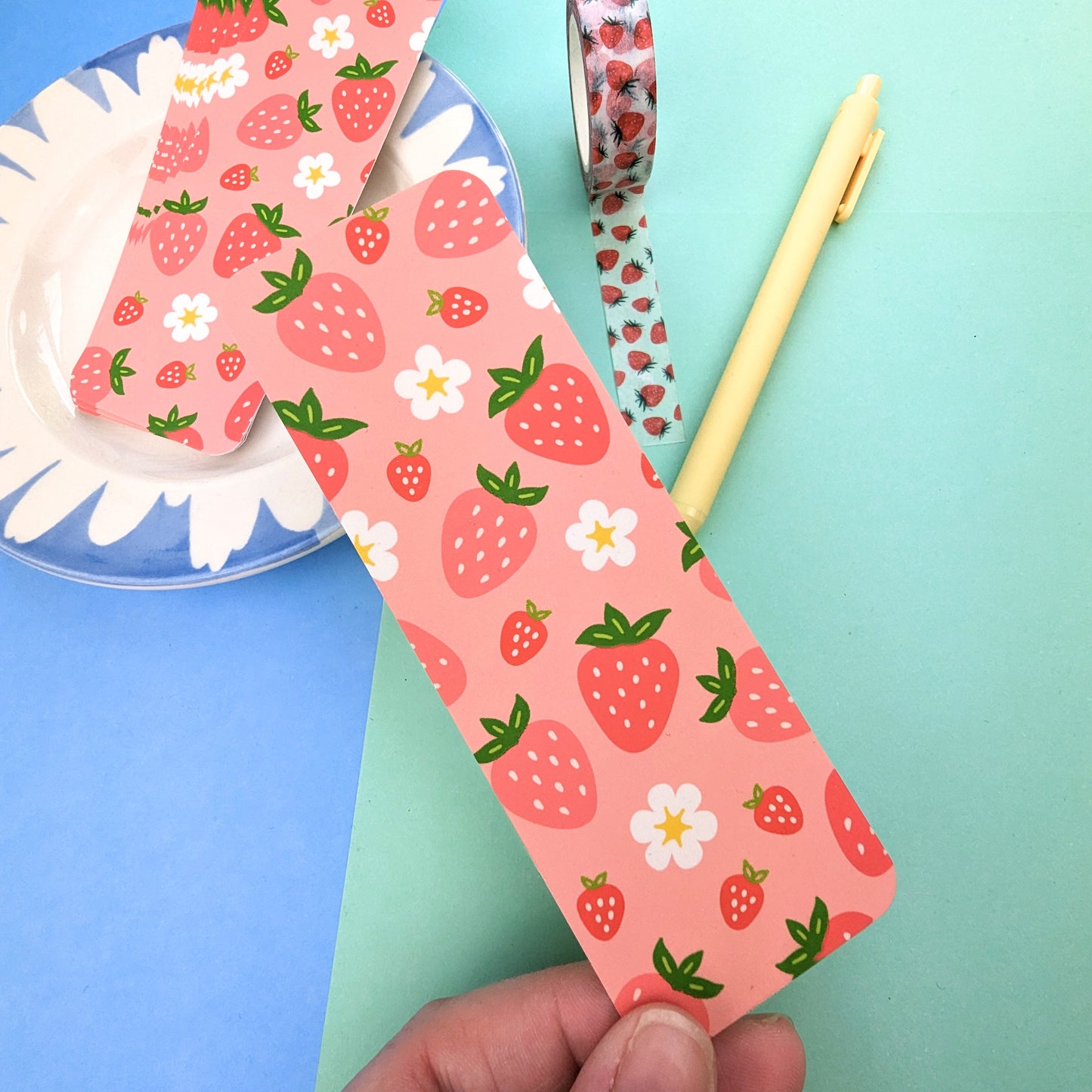 Summer Fruits Bookmark - Strawberries