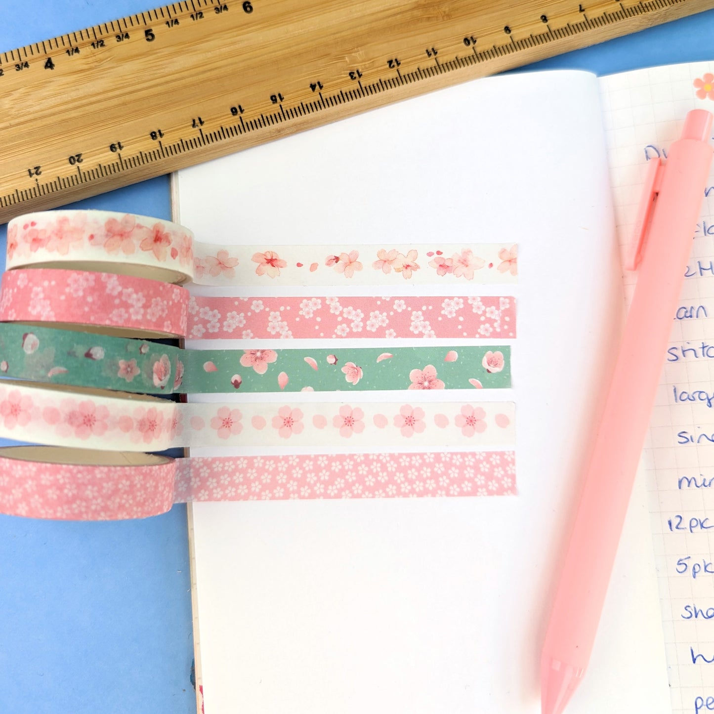 Blossom Washi Tape 5 Pack