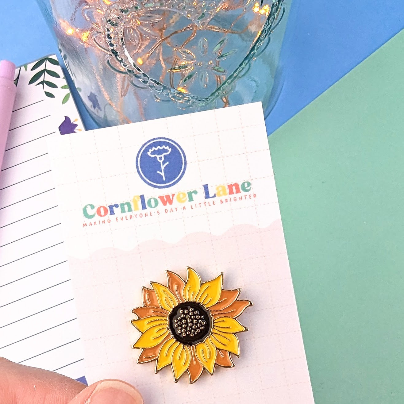 Sunflower Enamel Pin