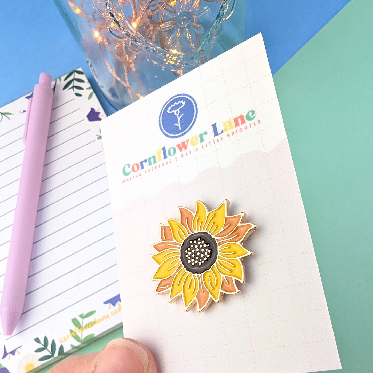 Sunflower Enamel Pin