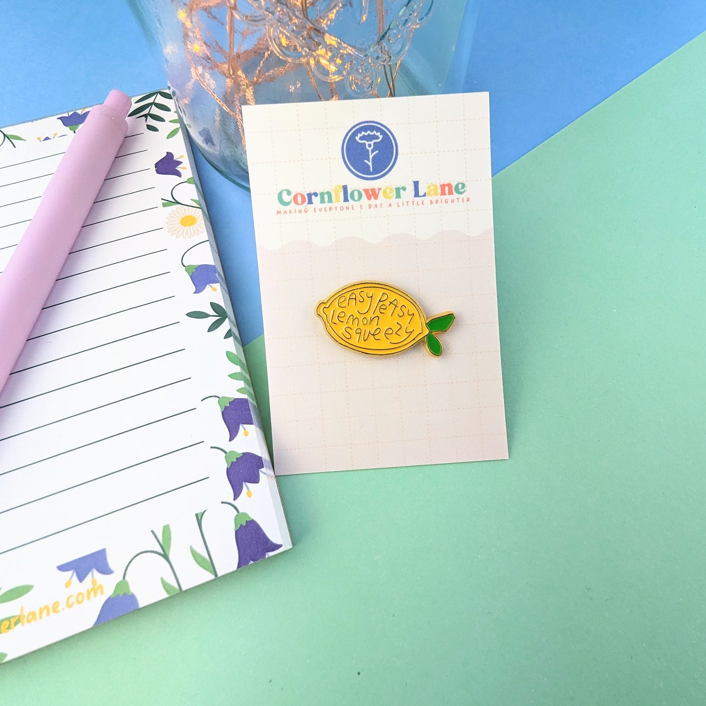 'Easy Peasy Lemon Squeezy' Enamel Pin