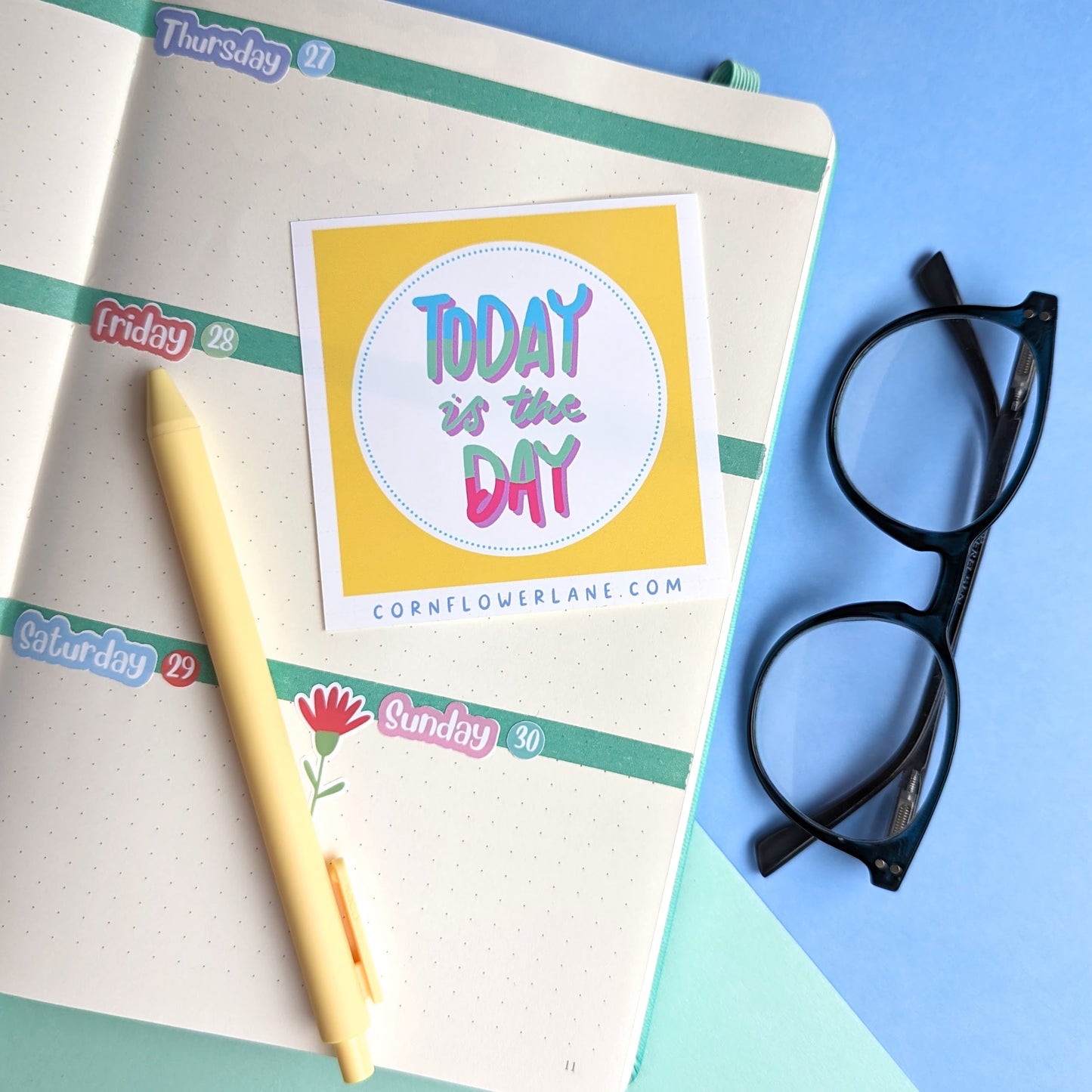 Bright Inspirational Stickers - Yellow