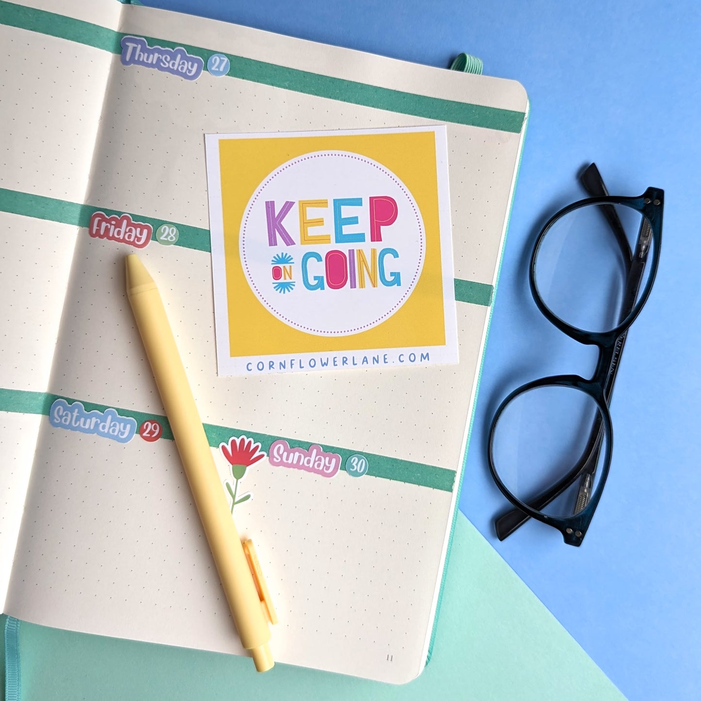 Bright Inspirational Stickers - Yellow