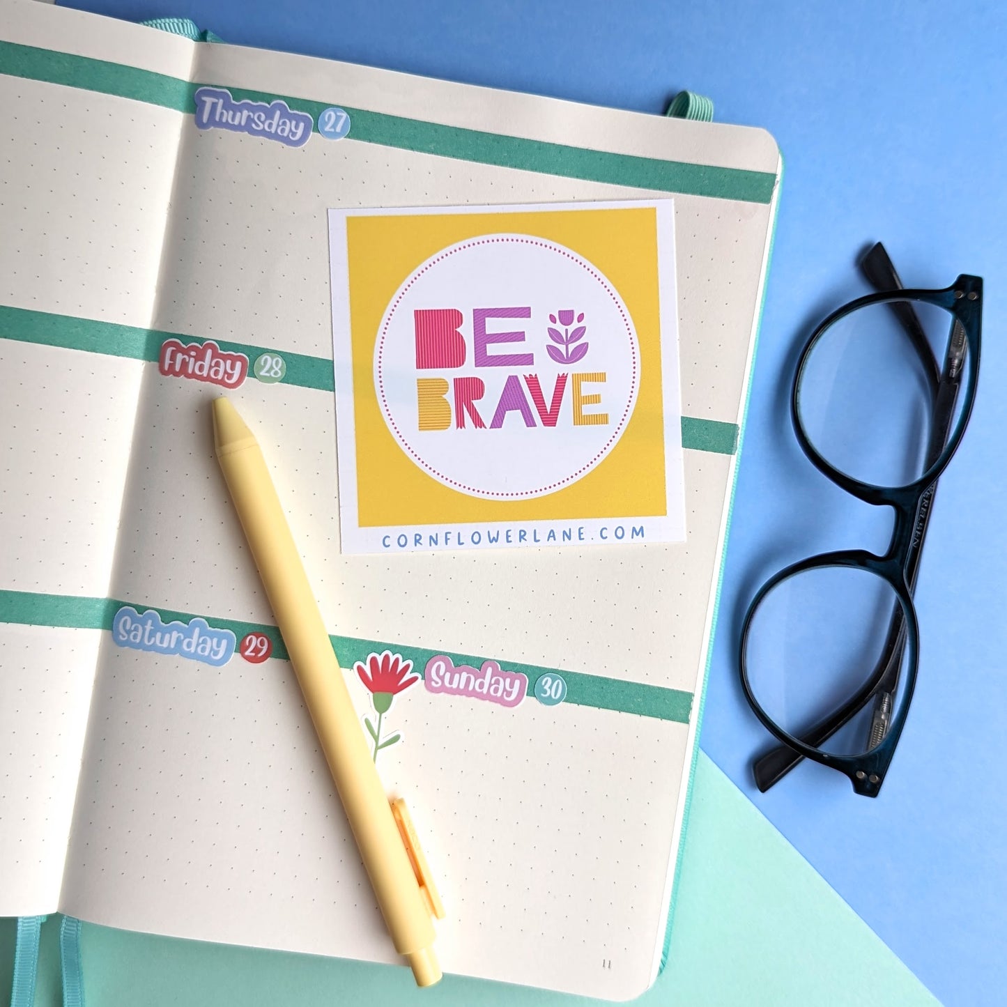 Bright Inspirational Stickers - Yellow