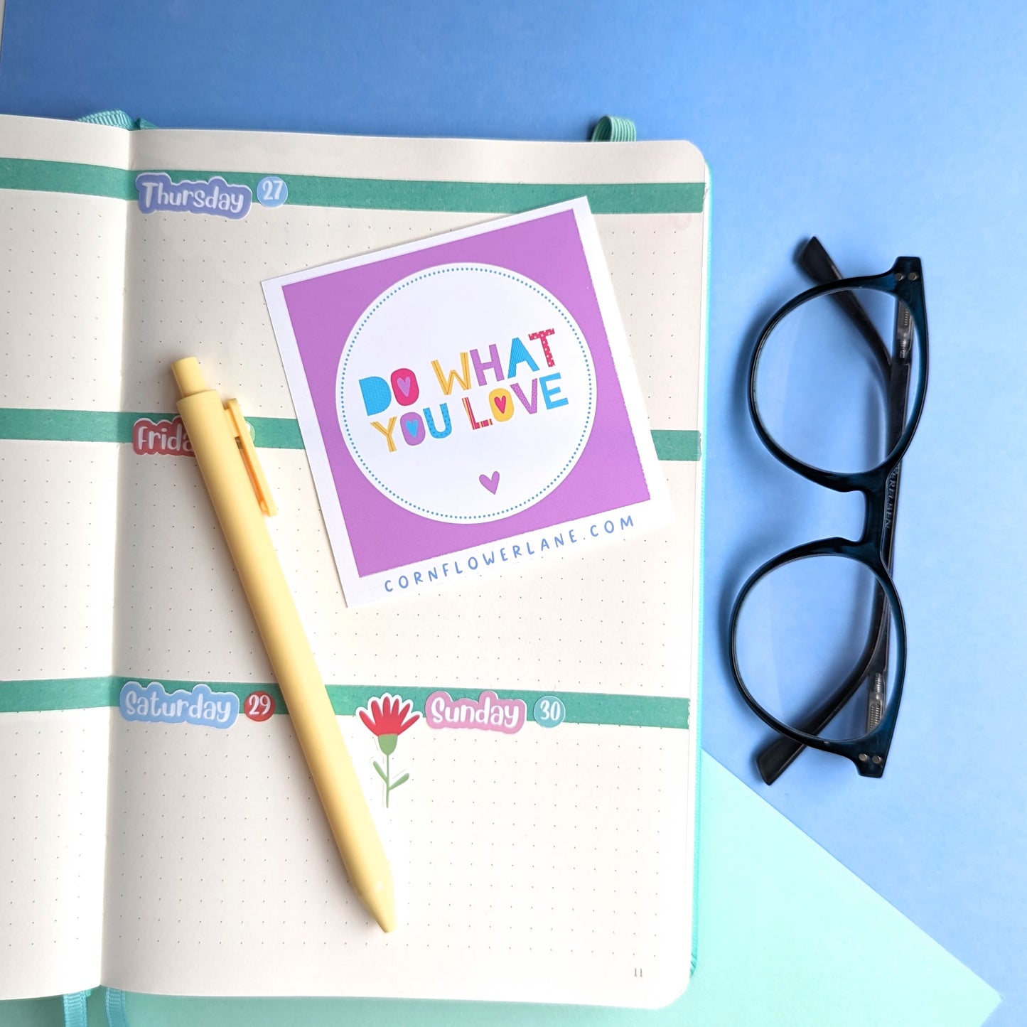 Bright Inspirational Stickers - Purple