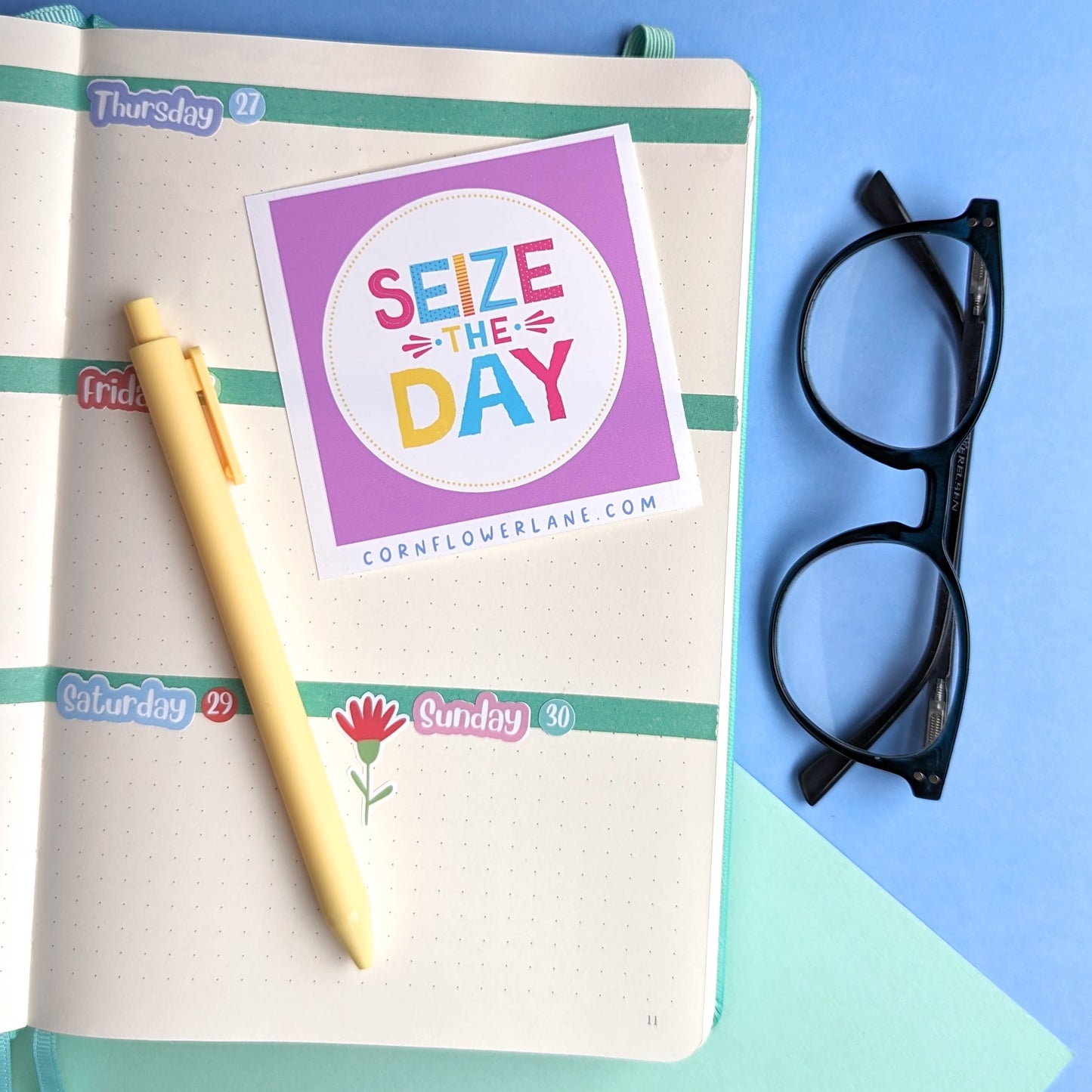 Bright Inspirational Stickers - Purple