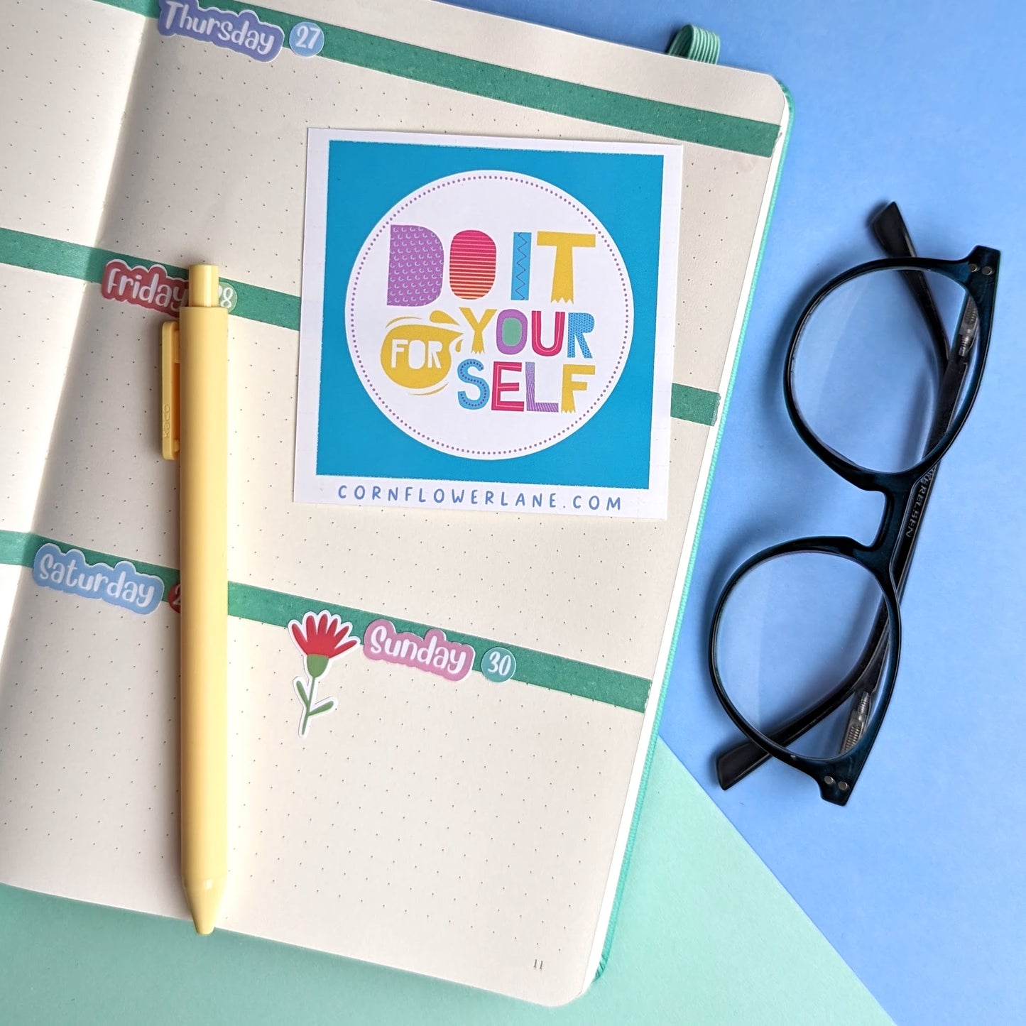 Bright Inspirational Stickers - Turquoise