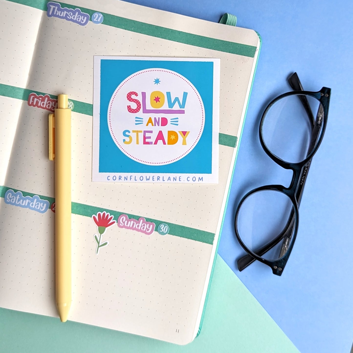 Bright Inspirational Stickers - Turquoise