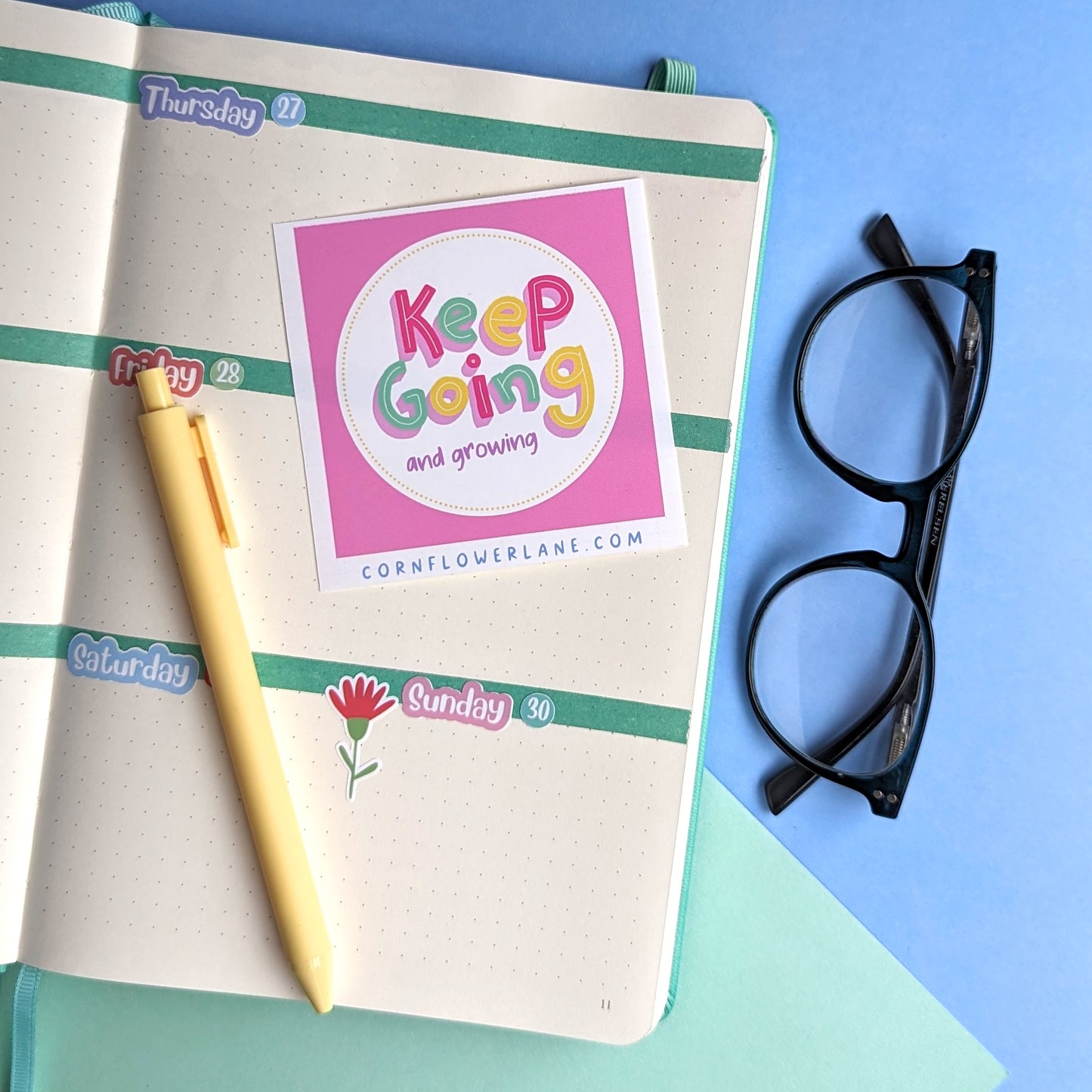 Bright Inspirational Stickers - Pink
