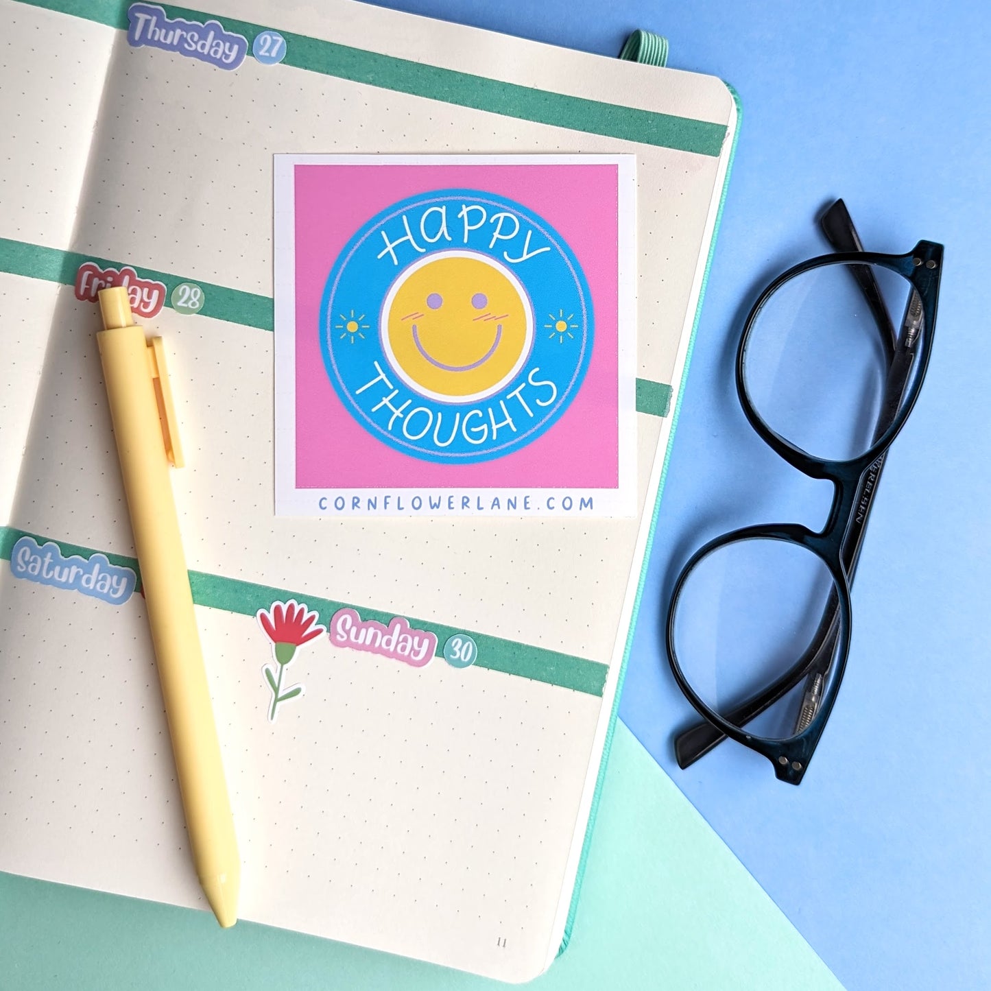 Bright Inspirational Stickers - Pink