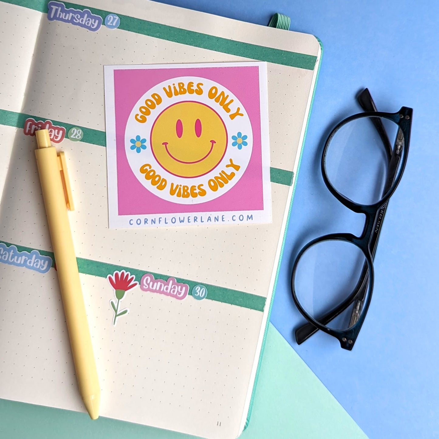 Bright Inspirational Stickers - Pink