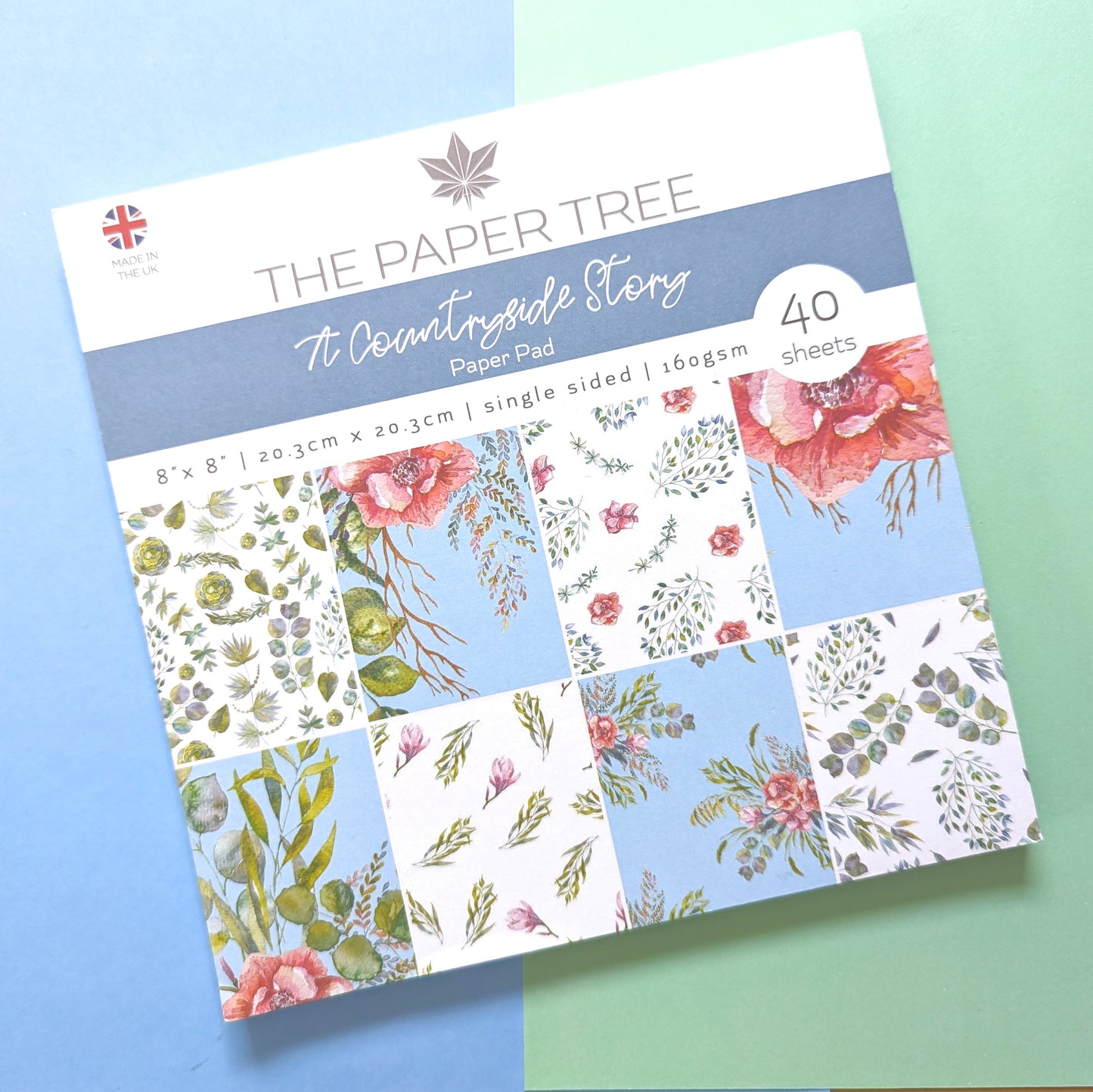 8" x 8" Floral Scrapbooking Paper Pad