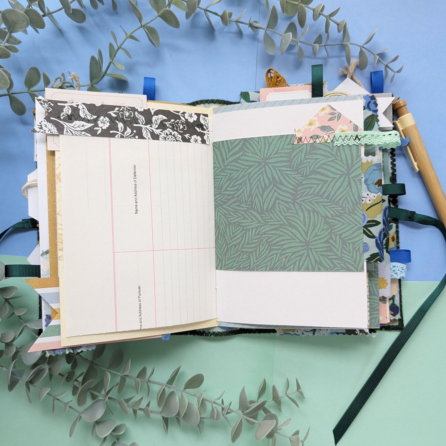Handmade Rifle Paper Co Fabric Cover Journal
