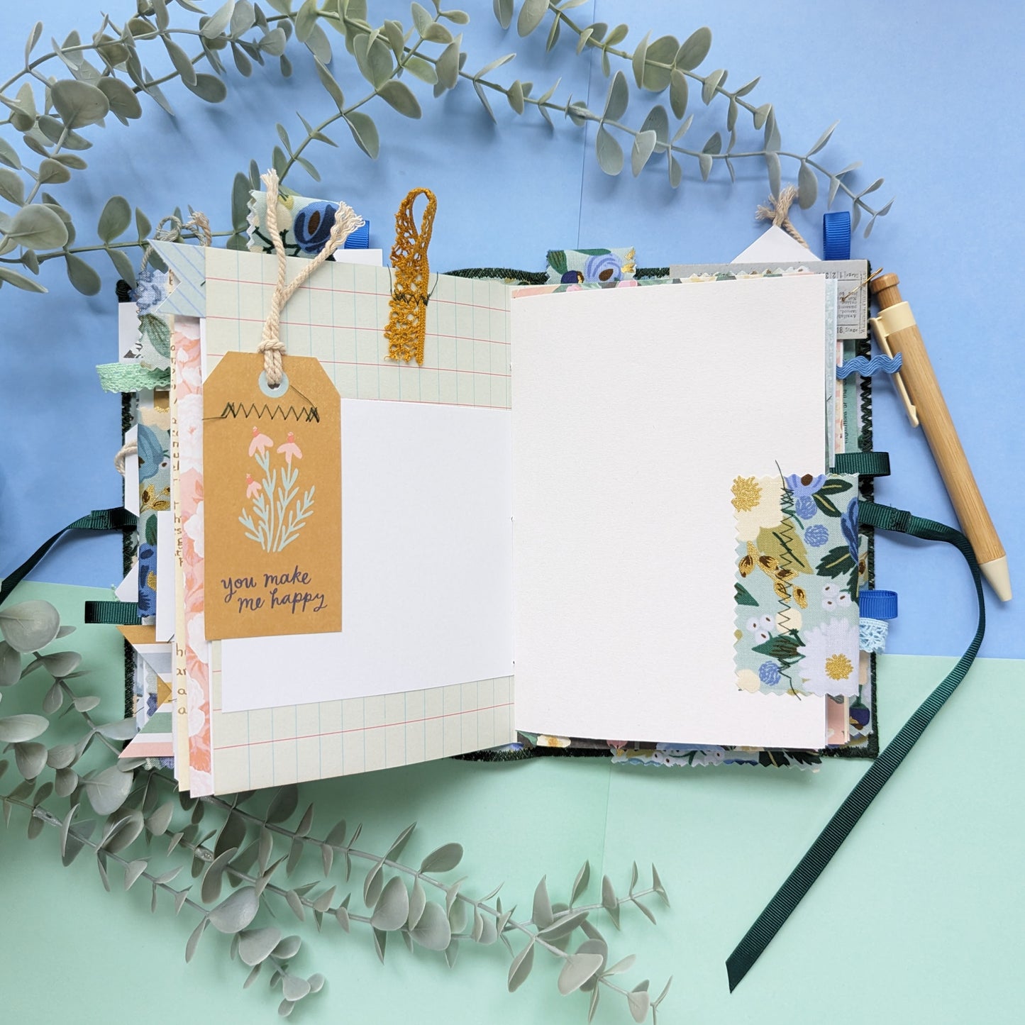 Handmade Rifle Paper Co Fabric Cover Journal