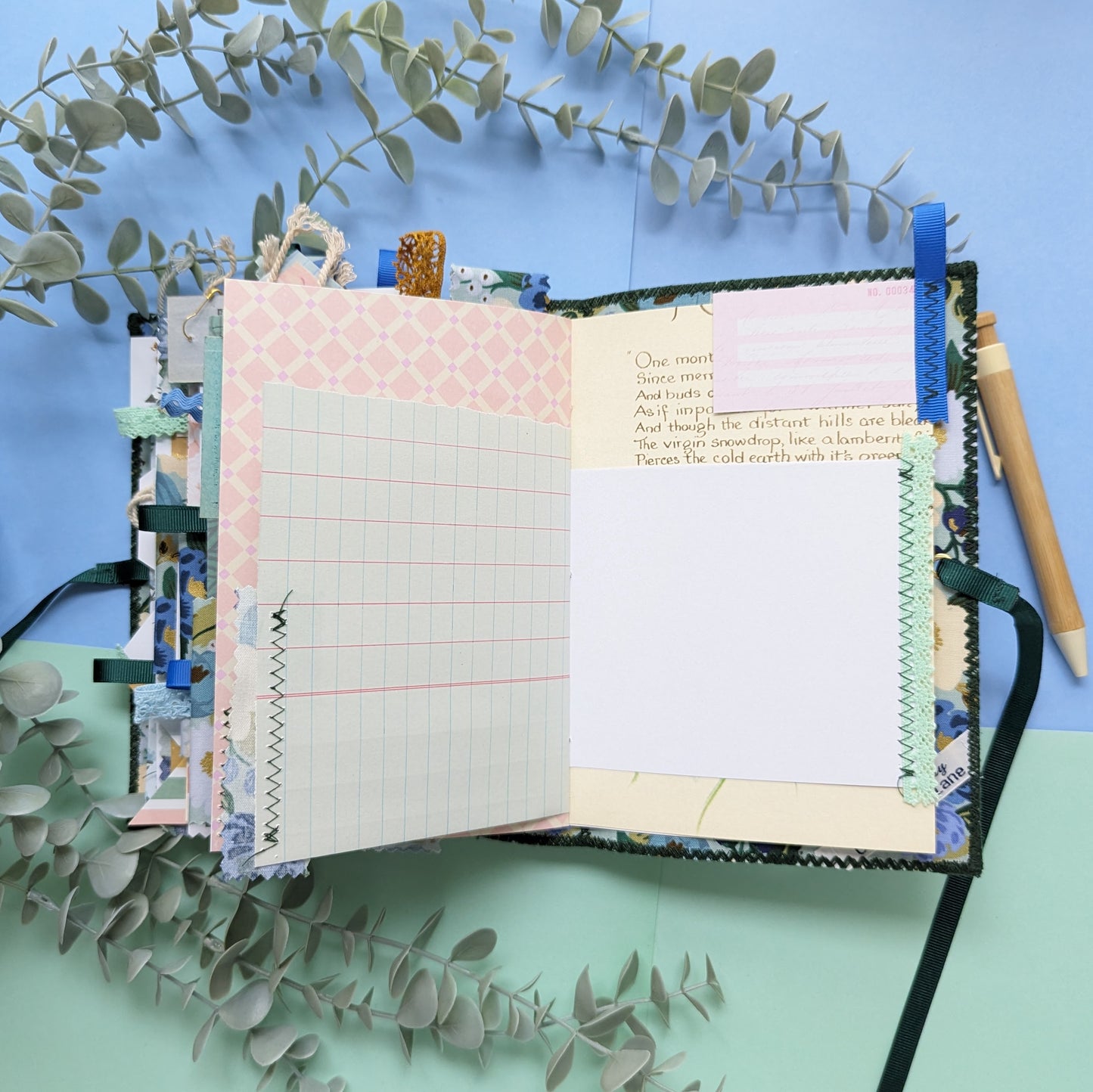 Handmade Rifle Paper Co Fabric Cover Journal