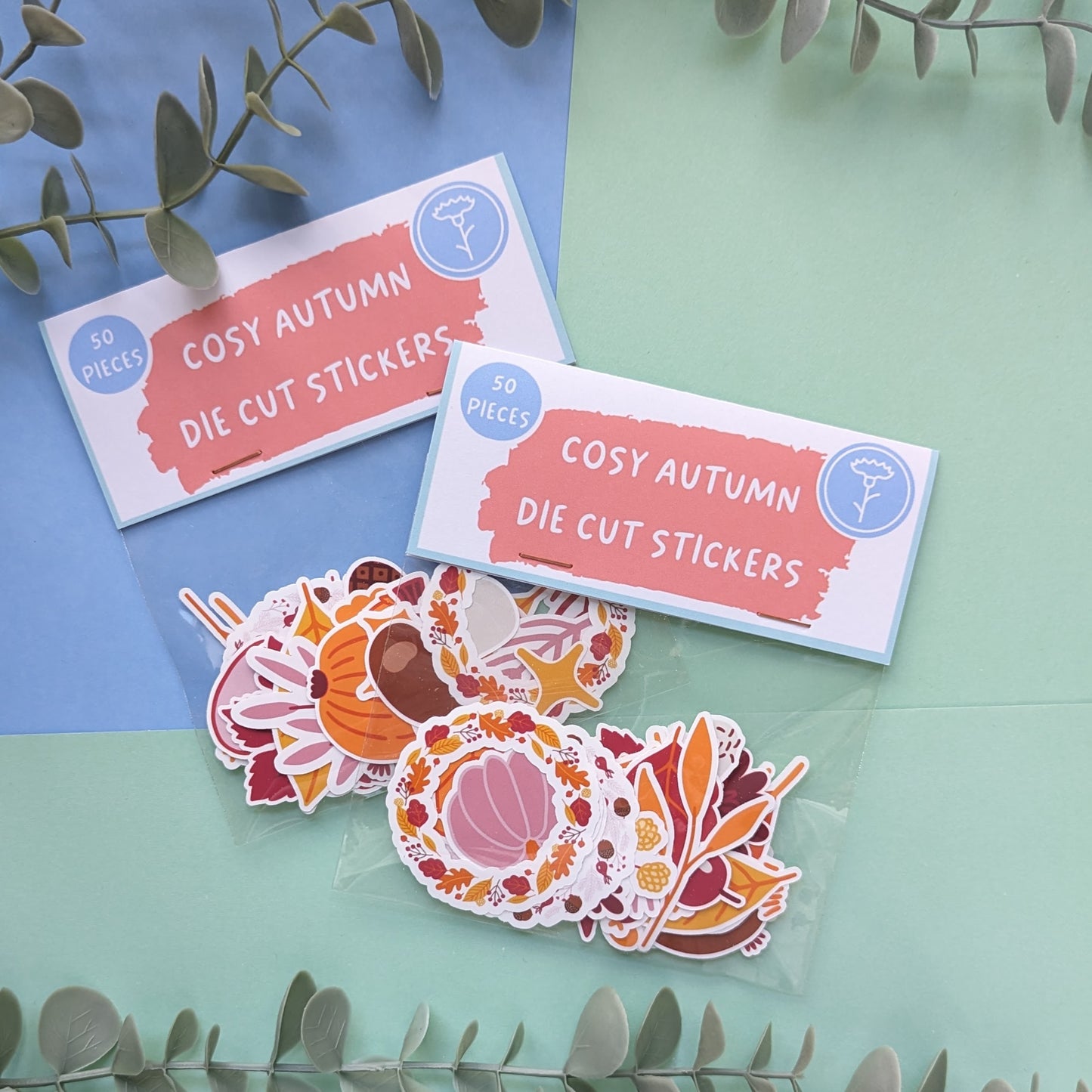 Cosy Autumn Die Cut Sticker Pack