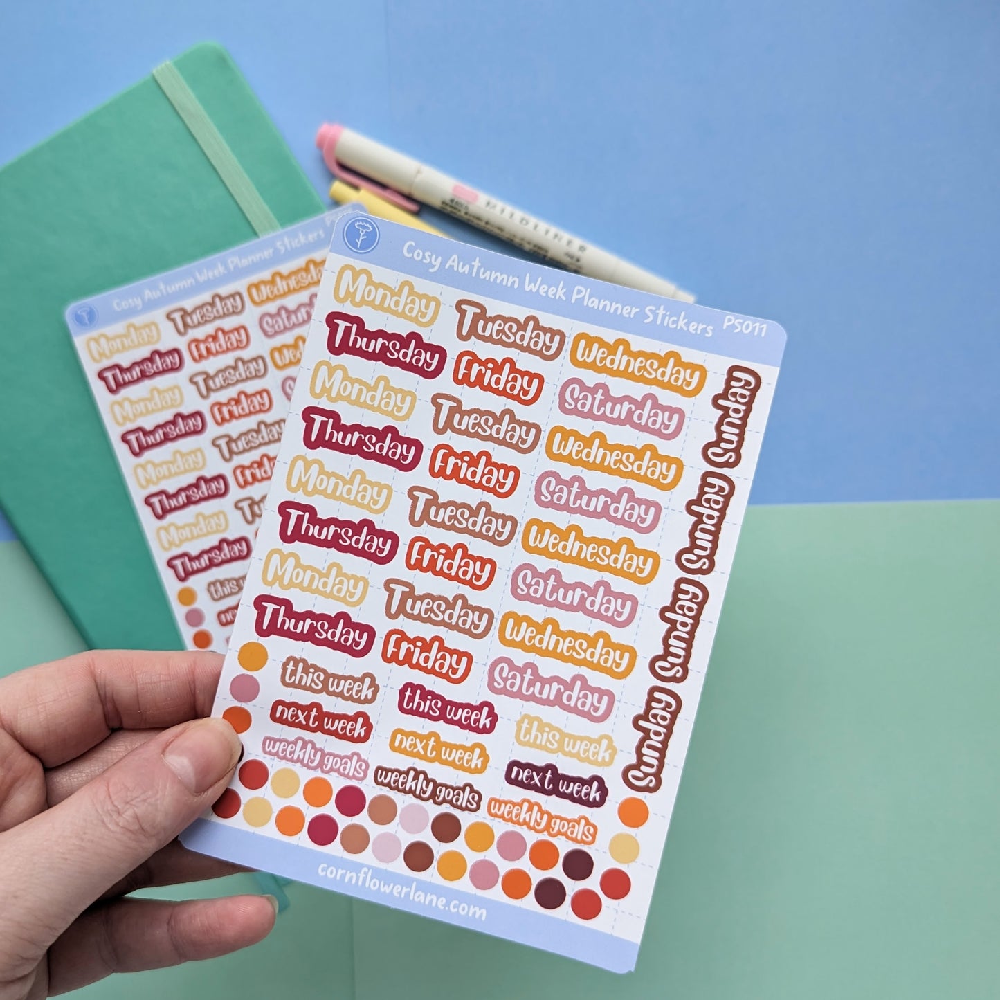 Cosy Autumn A6 Planner Stickers