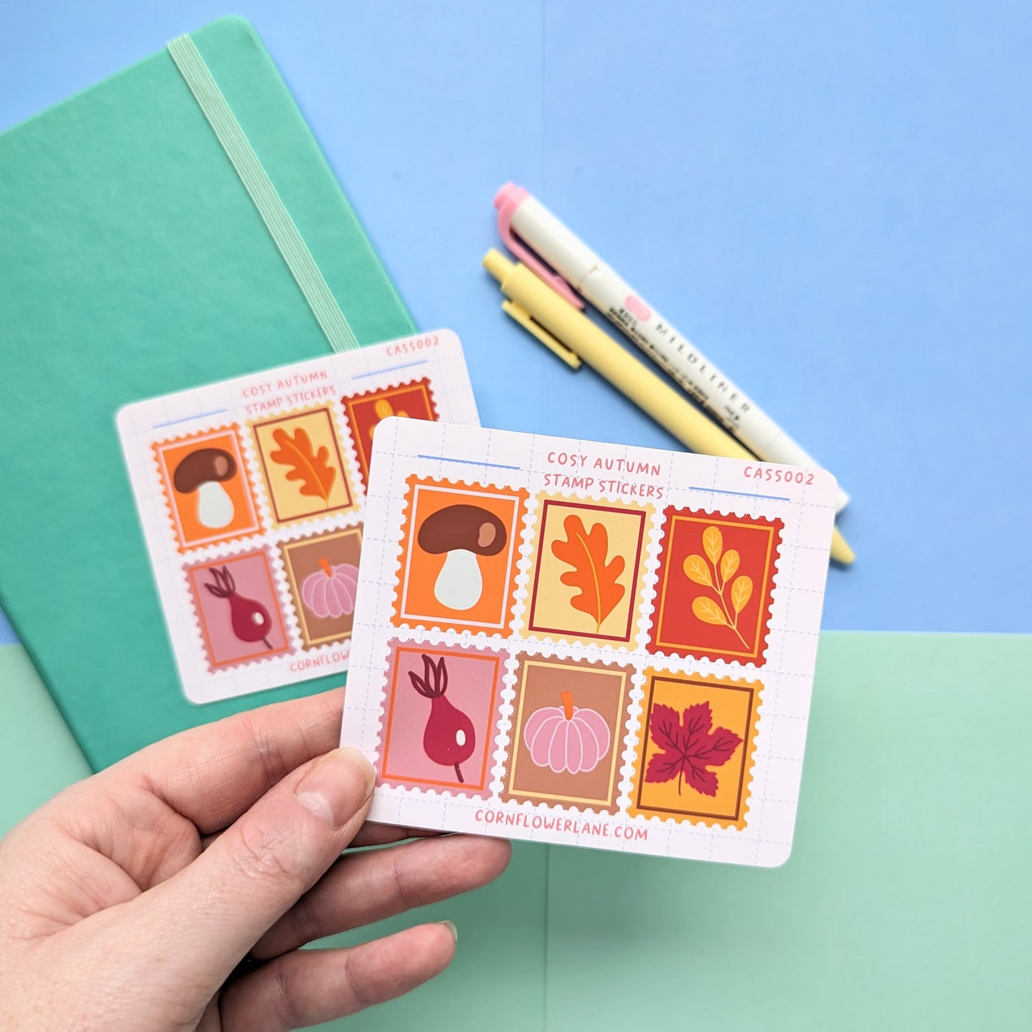 Cosy Autumn Stamp Stickers