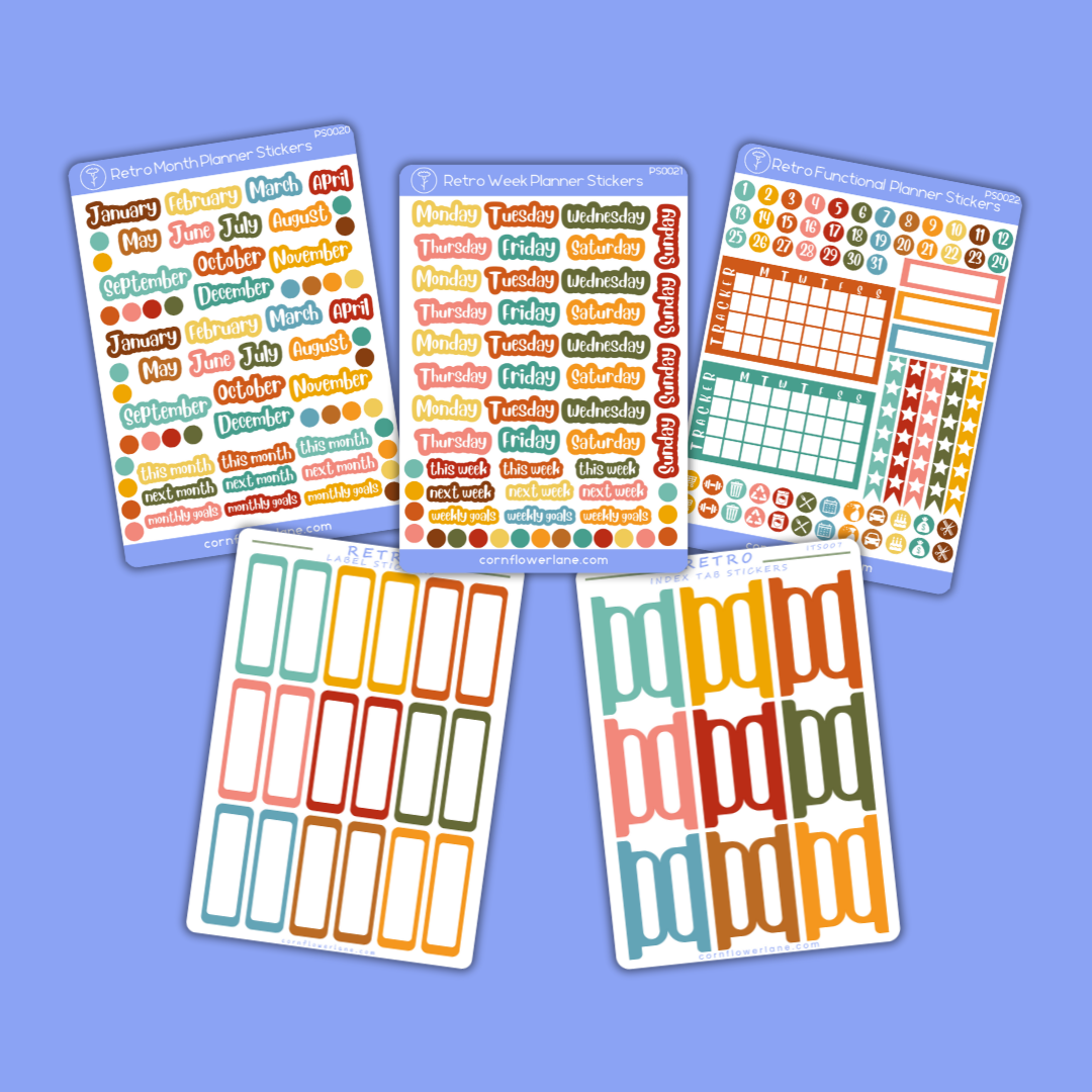 Colour Palette Planner Stickers Bundle
