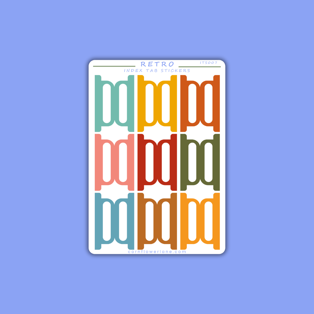 Retro Planner Stickers Bundle