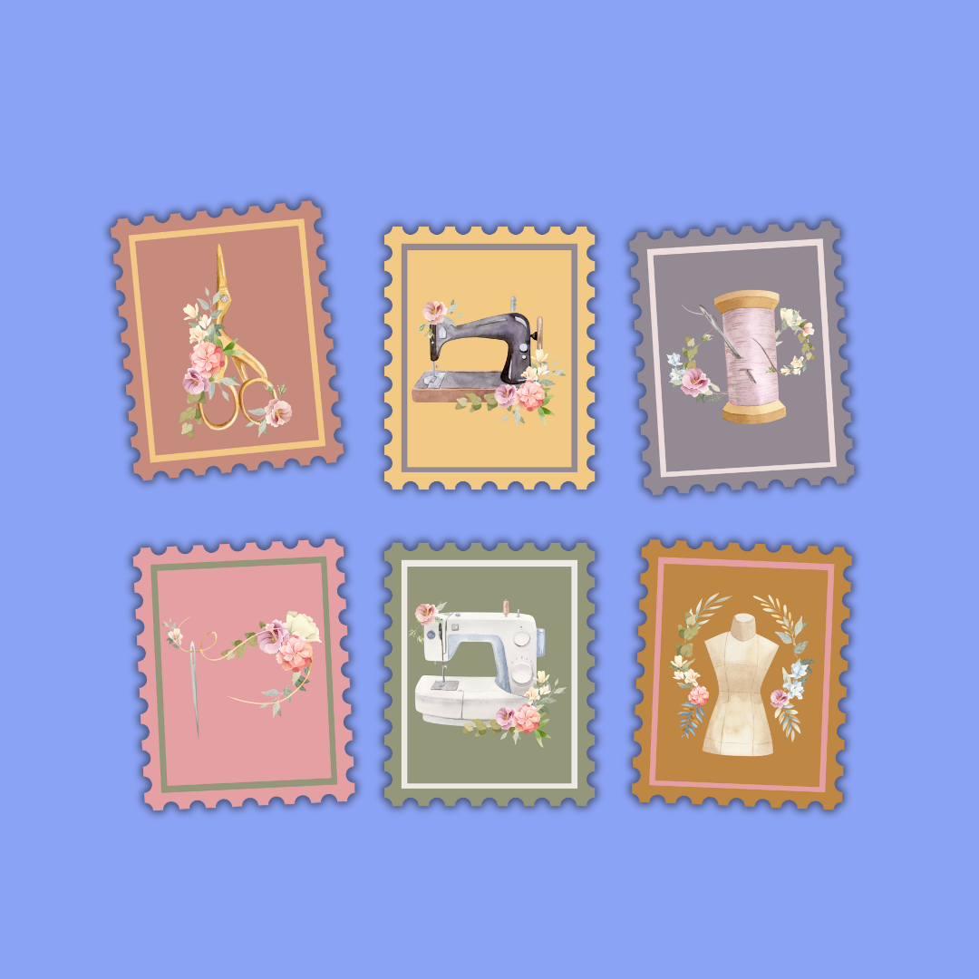 Hobbies Collection – Glossy Stamp Sticker Packs (6 Designs Available)