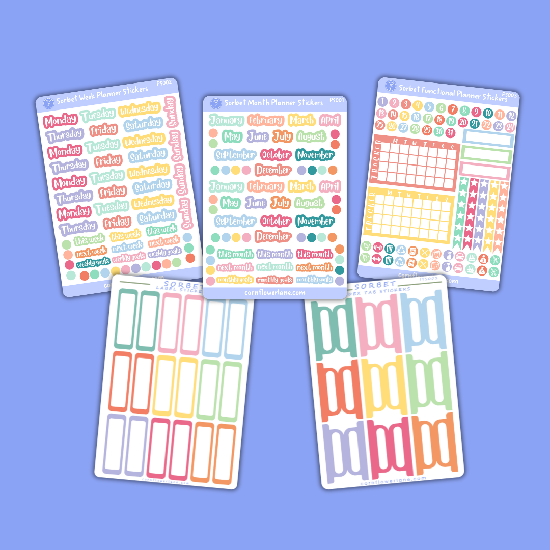 Colour Palette Planner Stickers Bundle