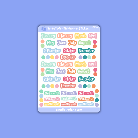 Sorbet Planner Stickers Bundle