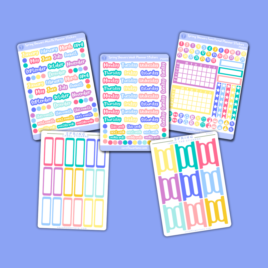Colour Palette Planner Stickers Bundle