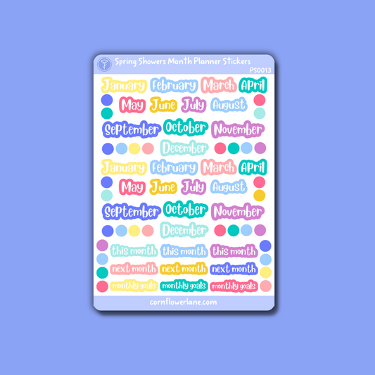Spring Showers Planner Stickers Bundle