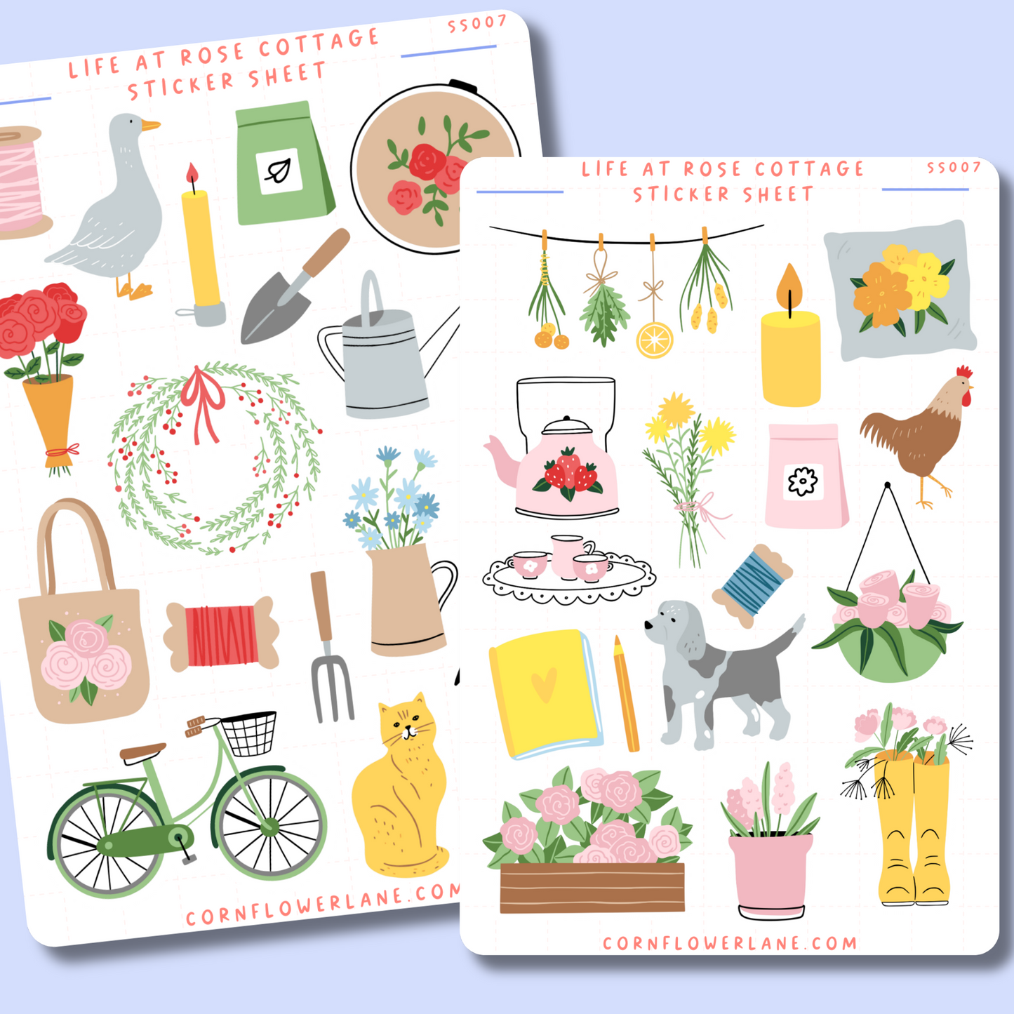 Life At Rose Cottage Sticker Set