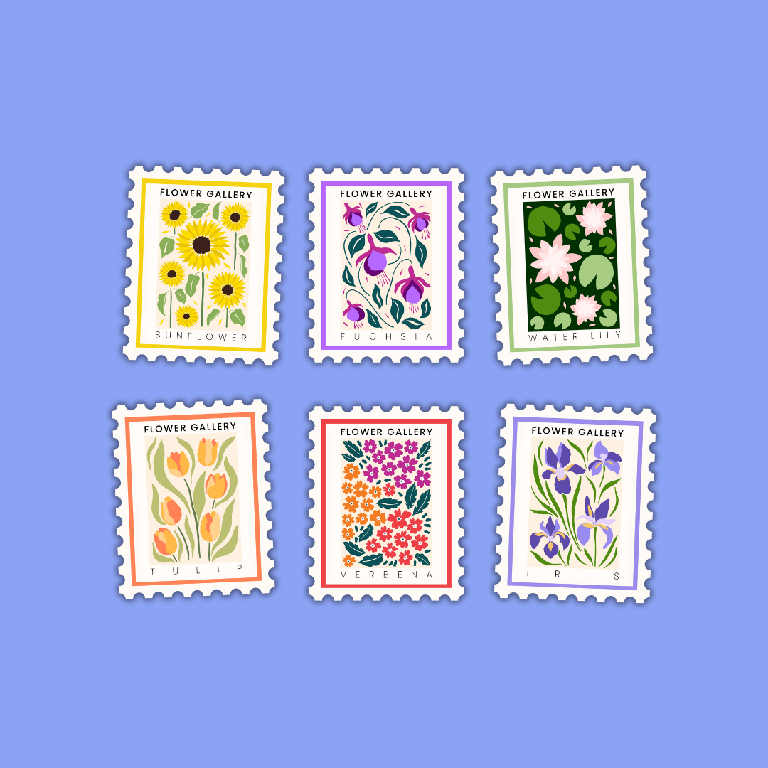 Flower Gallery Die Cut Stickers