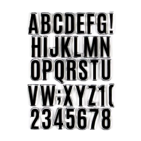 Chunky Letters & Numbers Stamp Sets