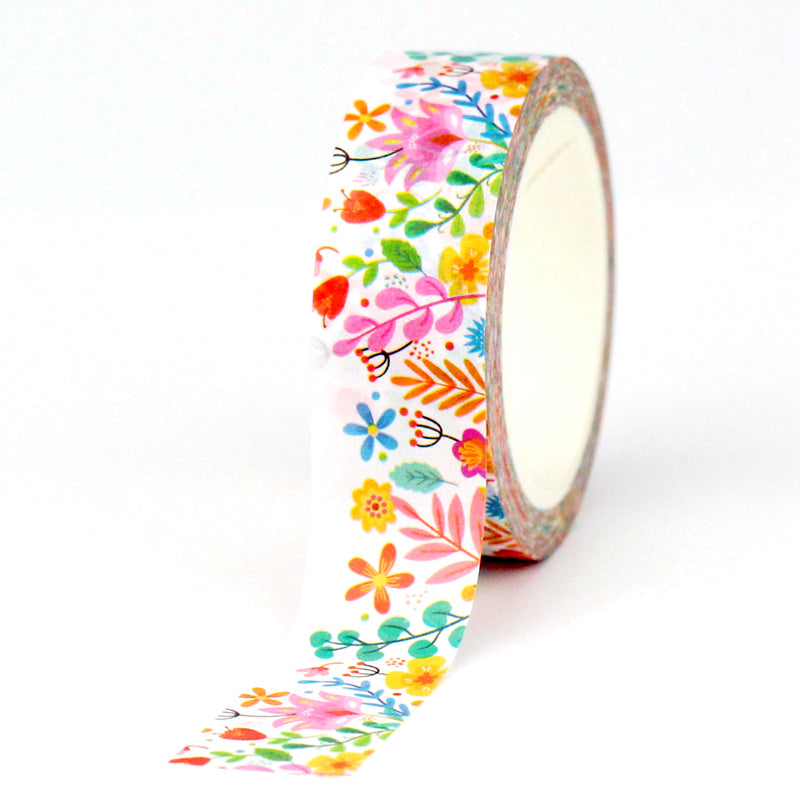 Bright Floral Washi Tape