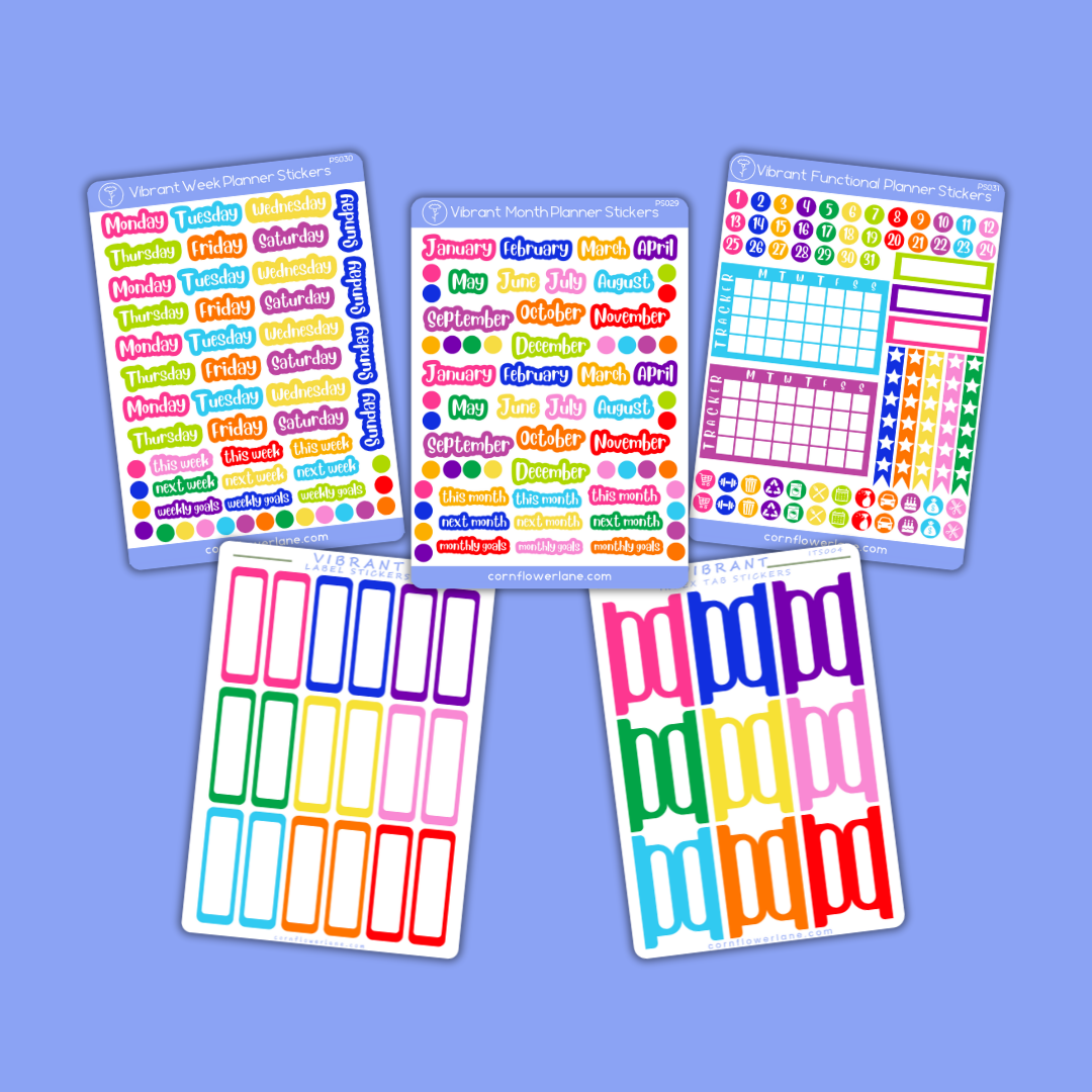 Colour Palette Planner Stickers Bundle