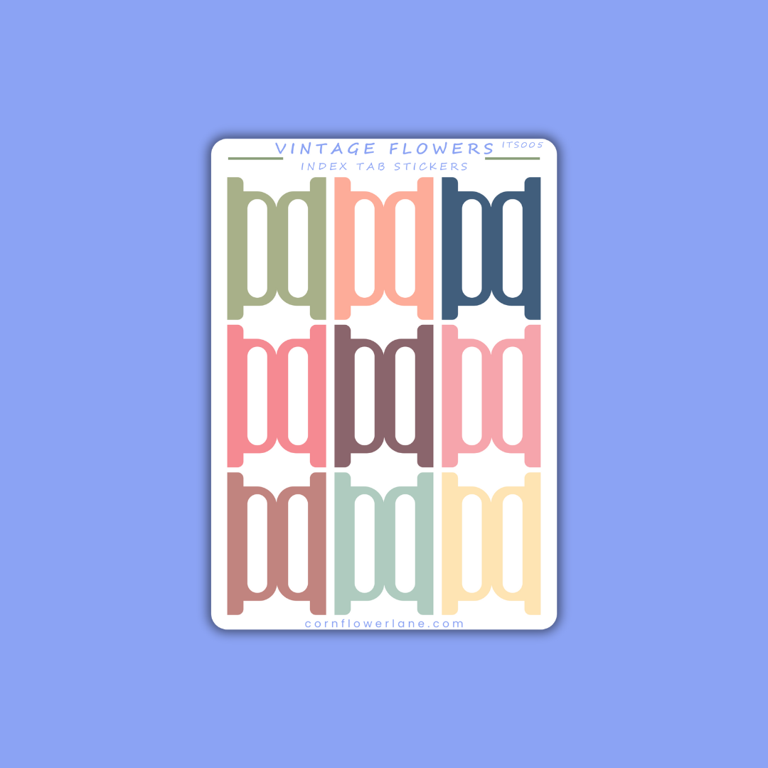 Vintage Florals Planner Stickers Bundle