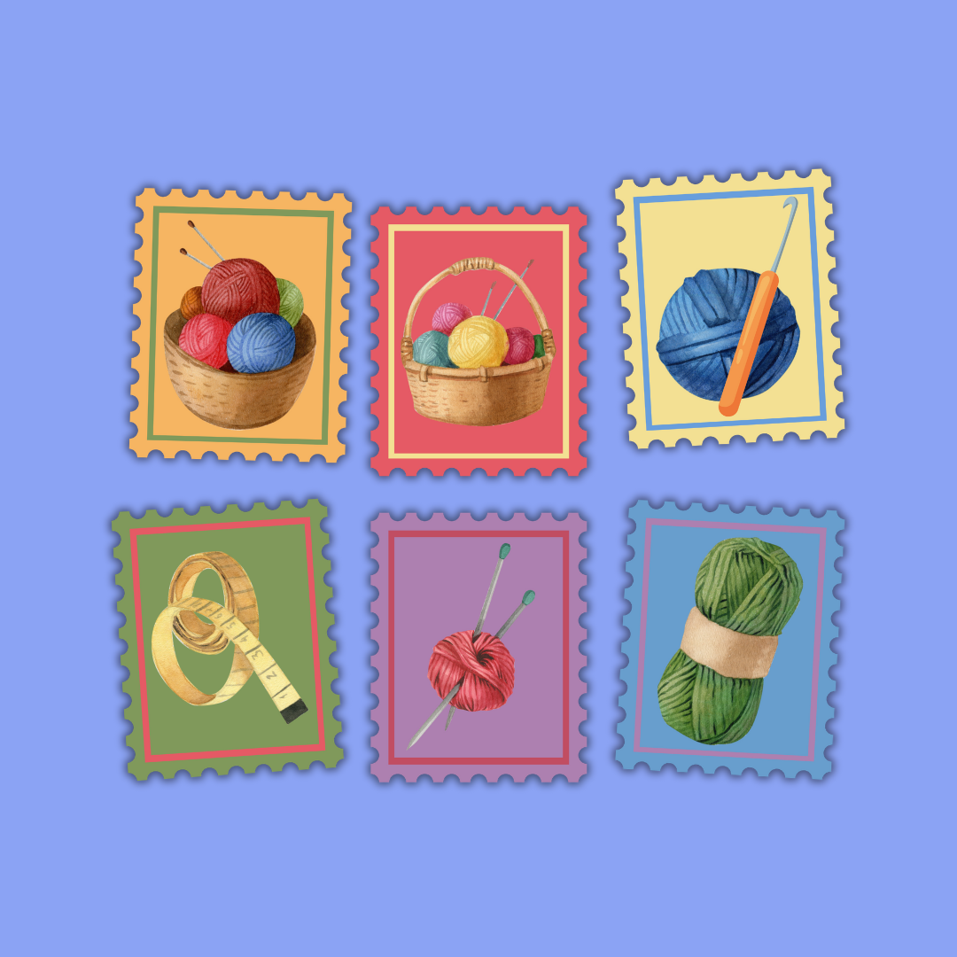 Hobbies Collection – Glossy Stamp Sticker Packs (6 Designs Available)