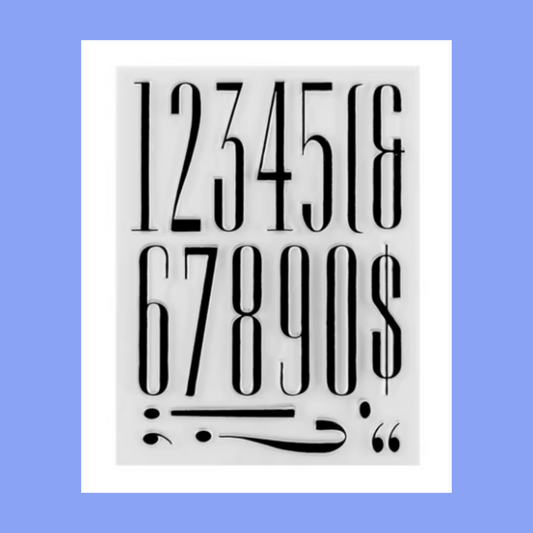 Tall Numbers Stamp Sets