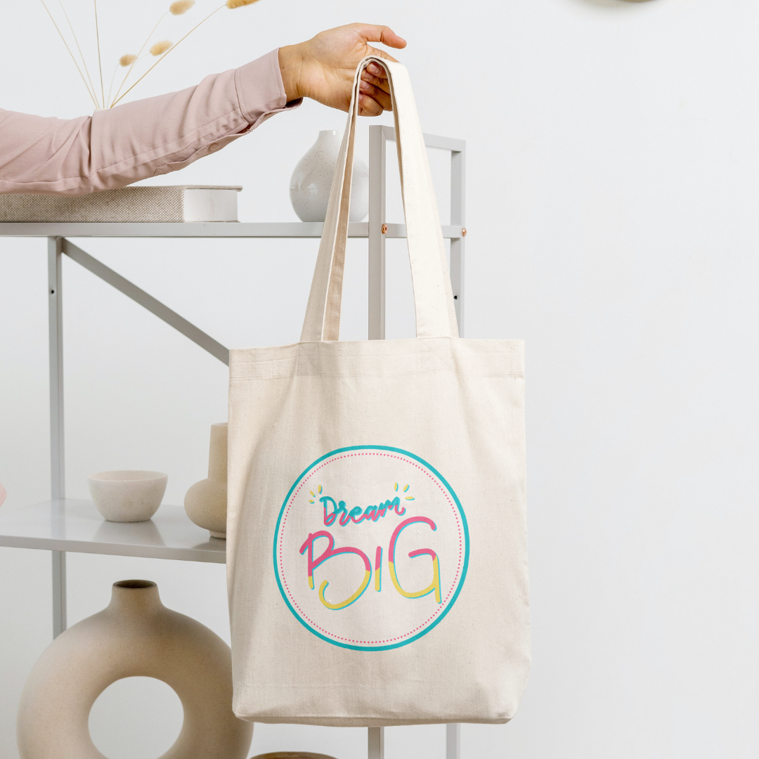 Bright Inspirational Quote Tote Bags - Various Designs