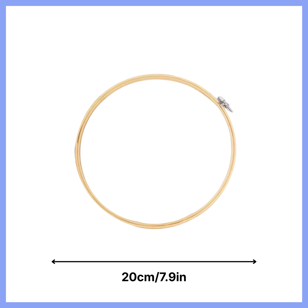 20cm Wooden Embroidery Hoop – Embroidery & Craft Frame