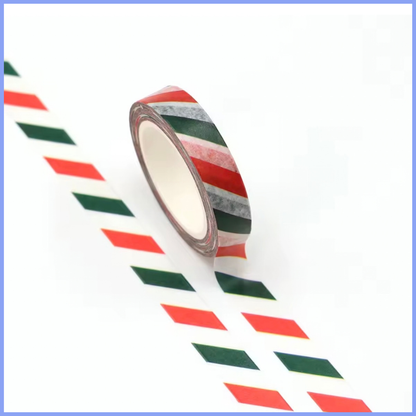 Christmas Candy Cane Stripe Washi Tape