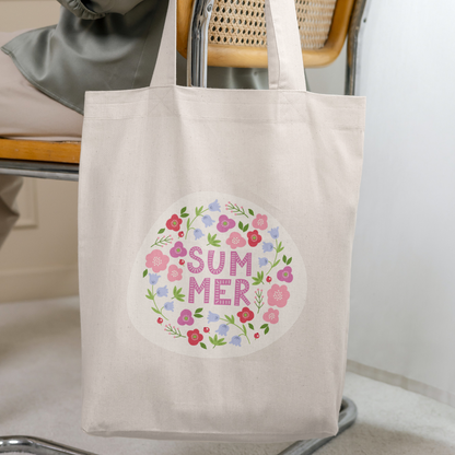 Floral Blooms Print Tote Bags - 2 Designs