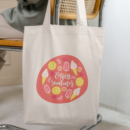 Summer Fruits Print Tote Bags - 4 Designs