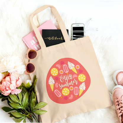 Summer Fruits Print Tote Bags - 4 Designs