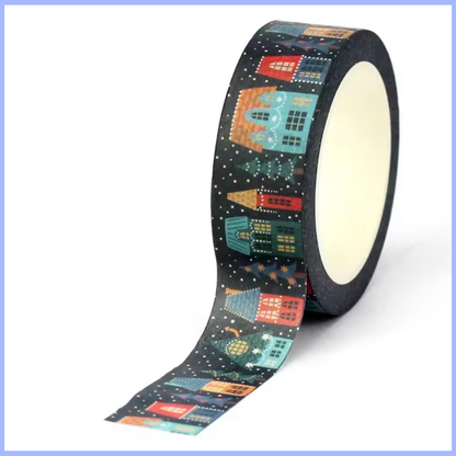 Festive Houses Washi Tape
