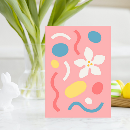 Floral Tea Time Greetings Card