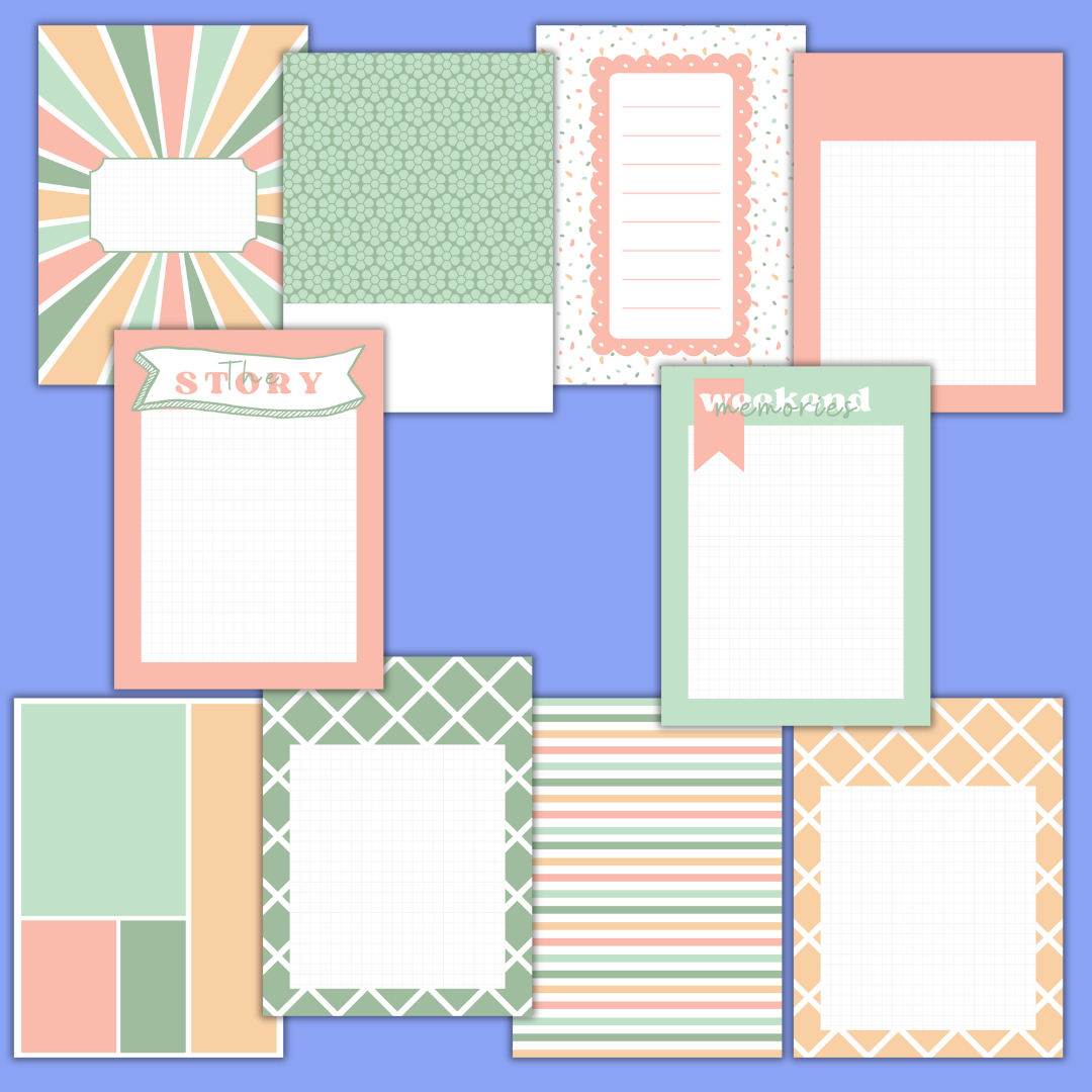 Peaches & Cream 3" x 4" Journal Cards