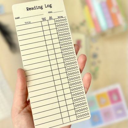 Reading Log & Book Tracker Bookmark